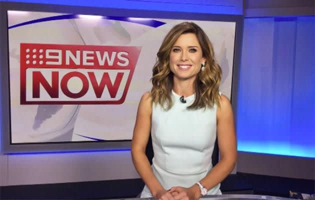 Audience only ever got to see Amber Sherlock as a smiling, bubbly newsreader - until this week. Photo: Channel Nine