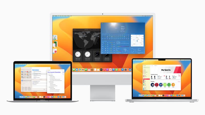 ▲macOS Ventura預計今年秋天開放更新。(圖/官方提供)