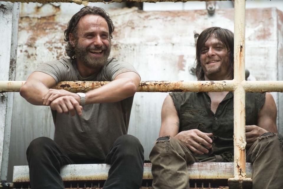 Andrew Lincoln and Norman Reedus (Credit: AMC)