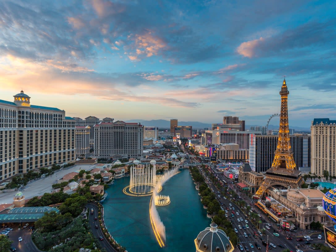 Desert draw: Las Vegas is in the top five of holidays booked last week (Getty Images)