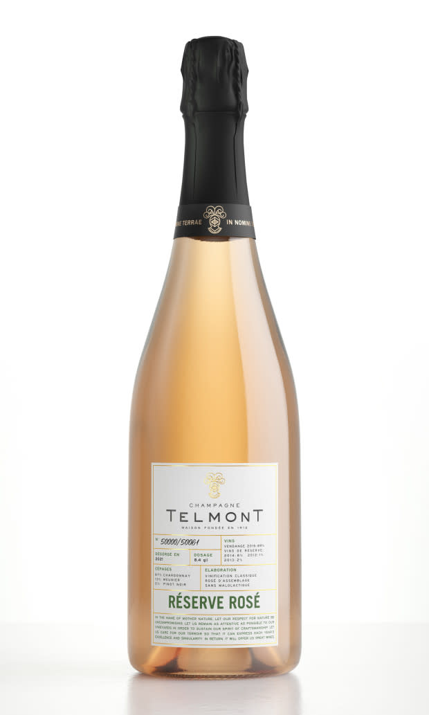 <p><a href="https://go.skimresources.com?id=113896X1572730&xs=1&url=https%253A%252F%252Fwww.wine.com%252Fproduct%252Fchampagne-telmont-reserve-rose%252F832780%2523promoBarModal&sref=https%253A%252F%252Fparade.com%252F880526%252Fkelli-acciardo%252Fbest-rose-wines%252F" rel="noopener" target="_blank" data-ylk="slk:Champagne Telmont;elm:context_link;itc:0;sec:content-canvas" class="link ">Champagne Telmont</a></p>