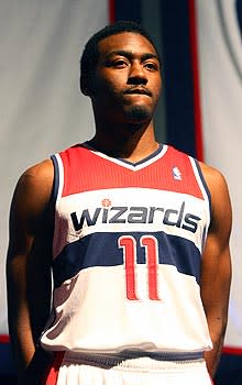 John Wall and the Wizards will be wearing new uniforms for the 2011-12 season