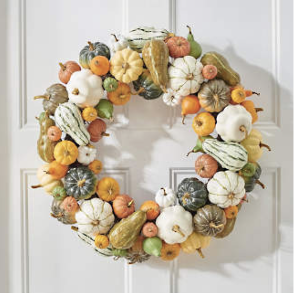 pumpkin gourd wreath