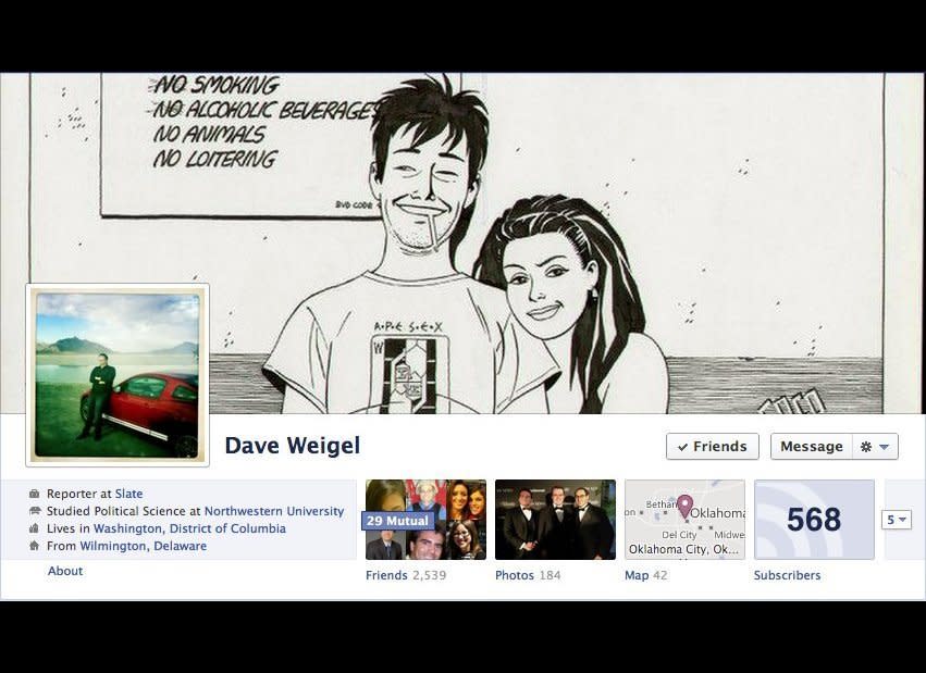 Political Reporter at Slate <a href="http://www.facebook.com/daveweigel" target="_hplink">http://www.facebook.com/daveweigel</a>