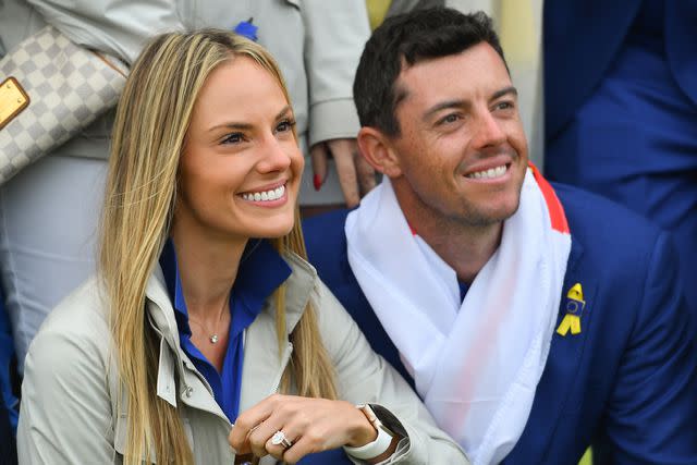 <p>Ramsey Cardy/Sportsfile via Getty</p> Rory McIlroy and wife Erica