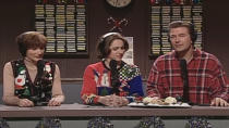 <p> Some may remember this edition of the “NPR’s Delicious Dish” sketch as one of the best sketches featuring A-lister Alec Baldwin, as he is playing the title character, Pete Schweddy. However, Molly Shannon is the secret weapon here — remaining stone cold while delivering hilariously suggestive lines that a non-professional would be unable to finish without bursting into a fit of uncontrollable laughter. </p>
