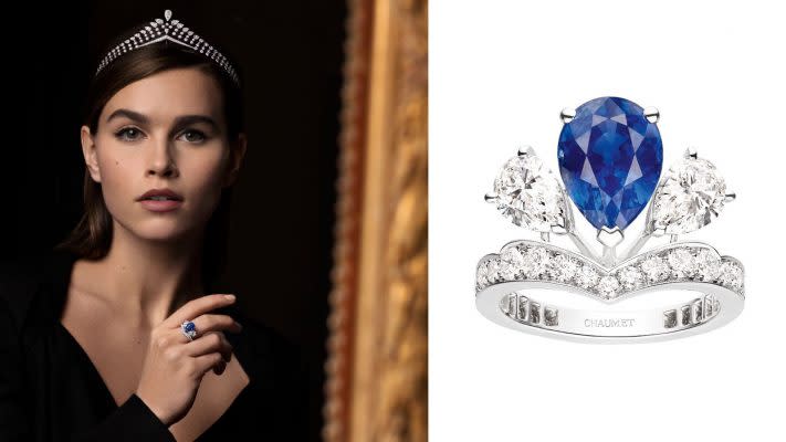 Joséphine Aigrette白金鑲鑽石項鏈 Chaumet