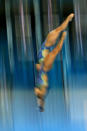 LONDON, ENGLAND - JULY 31: Roseline Filion and Meaghan Benfeito of Canada compete in the Women's Synchronised 10m Platform Diving on Day 4 of the London 2012 Olympic Games at the Aquatics Centre on July 31, 2012 in London, England. (Photo by Clive Rose/Getty Images)