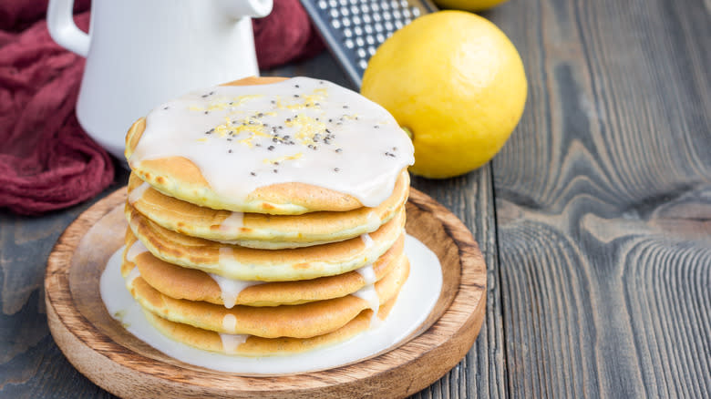 pancakes with citrus glaze