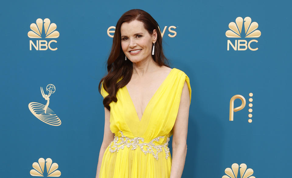 Geena Davis en los Premios Emmy 2022  (Foto: Trae Patton/NBC via Getty Images)