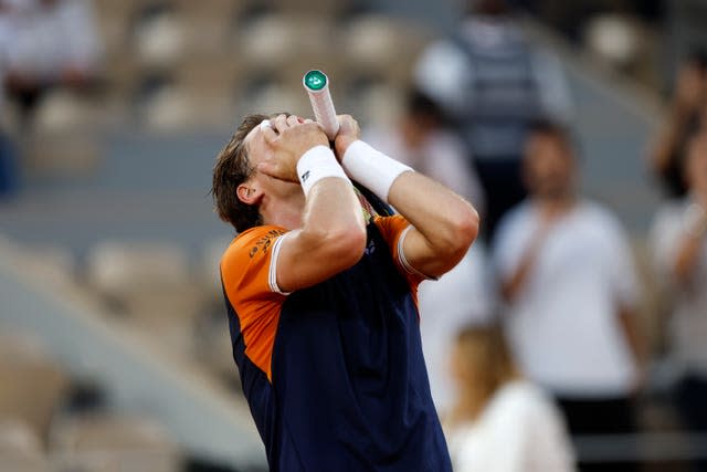 Casper Ruud celebrates reaching another final 