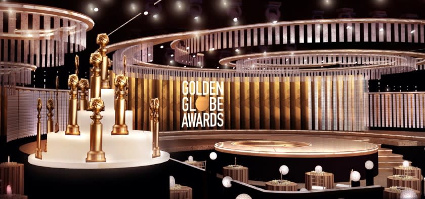 The stage is set for the Golden Globe Awards.