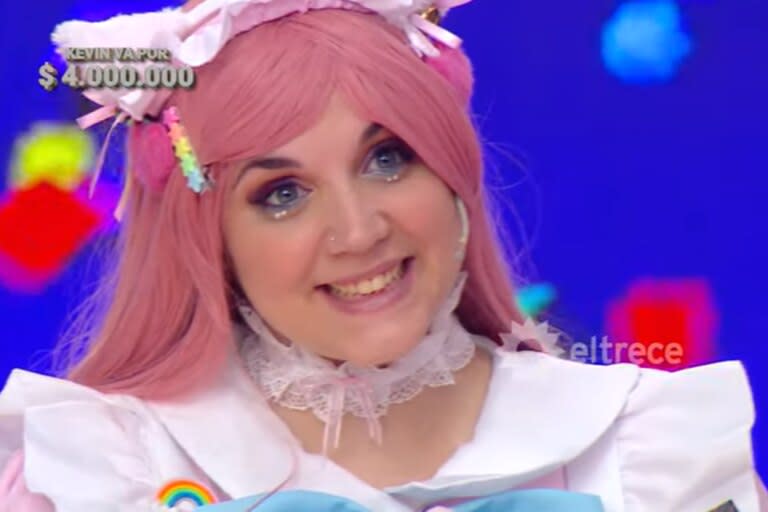 Antonella se convirtió en la nueva ganadora de Los 8 escalones de los dos millones (Foto: Captura)