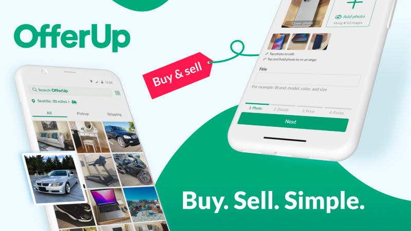 A screenshot of the OfferUp app