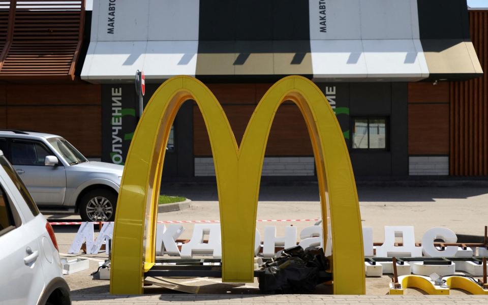 Dismantled McDonald's outside Moscow - Lev Sergeev/Reuters