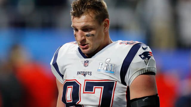 Terrible news for Gronk. Image: Getty