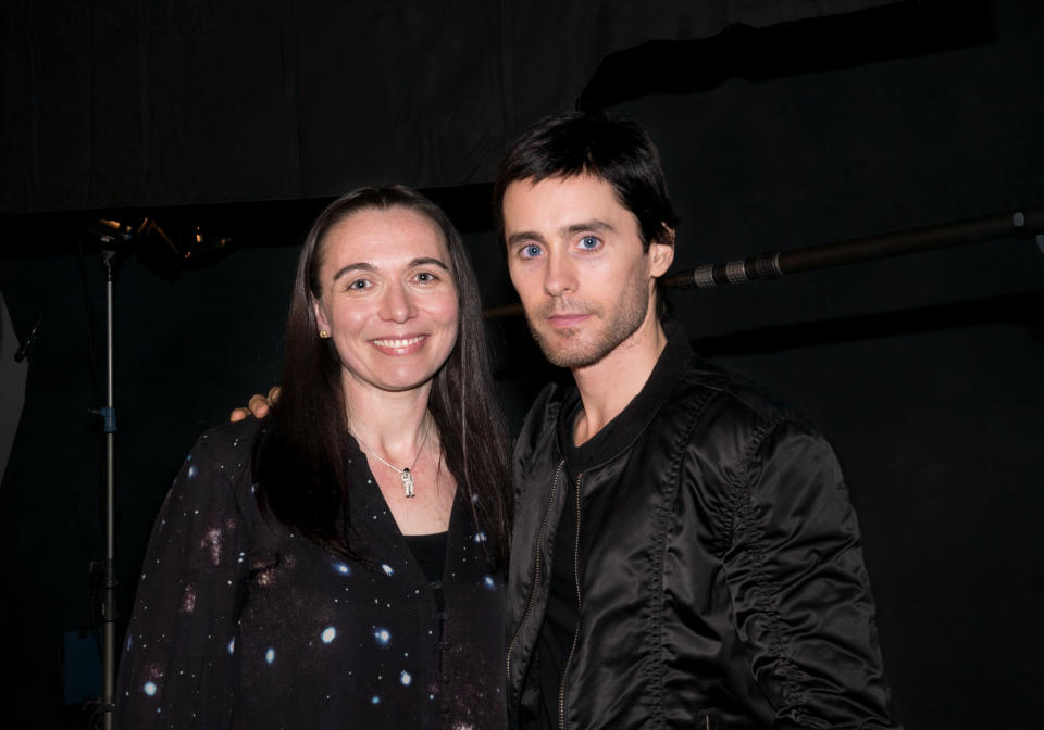 Gifford with Jared Leto, director of <em>Beyond the Horizon.</em> (Photo: Ryot)