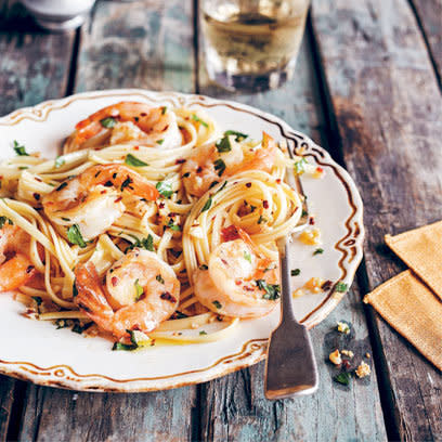 Pasta with shrimp garlic and parsley from the 'Treme Cookbook'