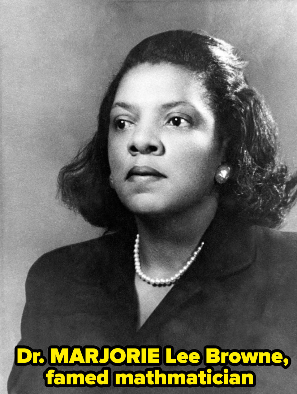 Dr. Marjorie Lee Brown, famed mathematician