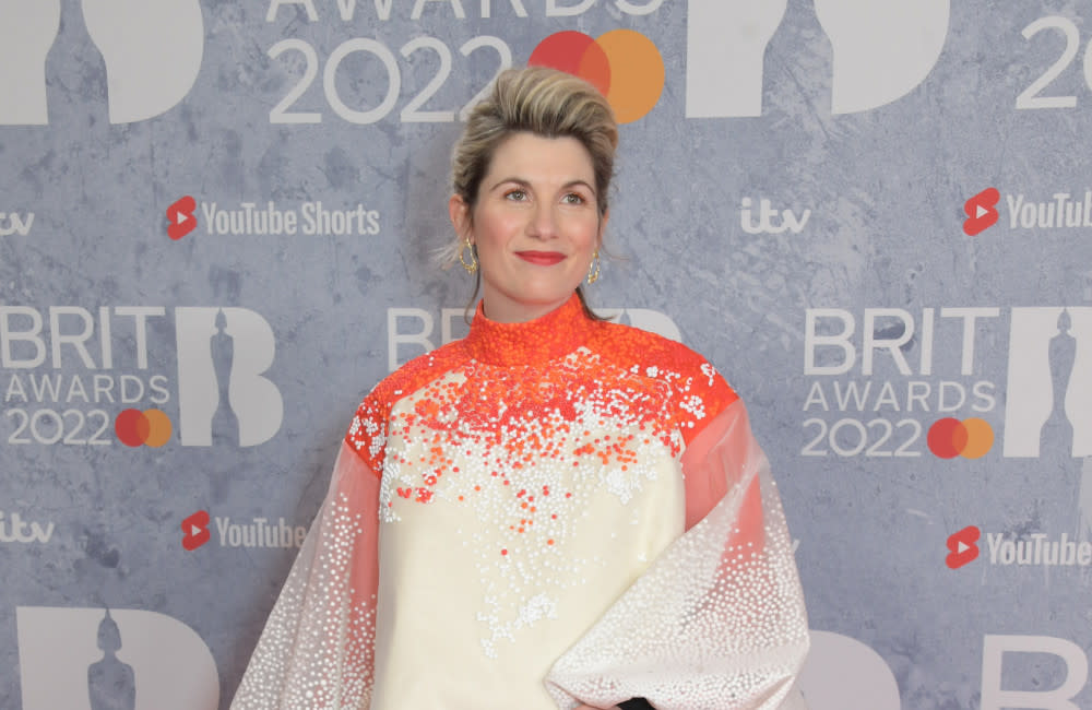 Jodie Whittaker unveiled her baby bump at the BRIT Awards in early 2022 credit:Bang Showbiz