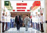 U.S. Defense Secretary Lloyd Austin meets Indonesian counterpart Prabowo Subianto, in Jakarta