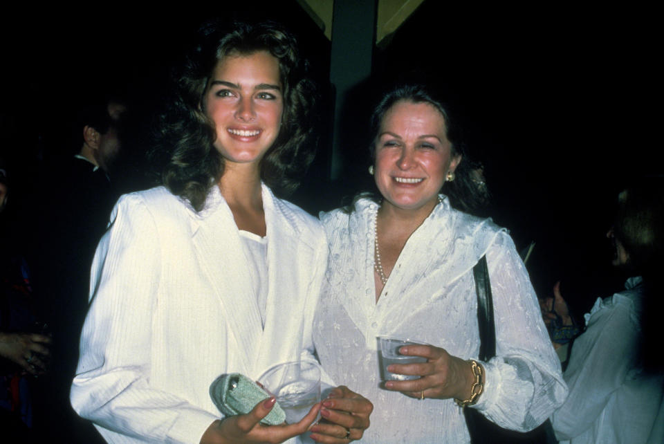 Brooke Shields and her mom, Teri Shields circa 1982 in New York City