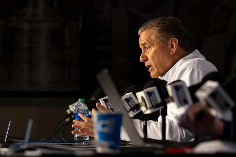 All eyes are on John Calipari in the opening days of this Kentucky basketball offseason.