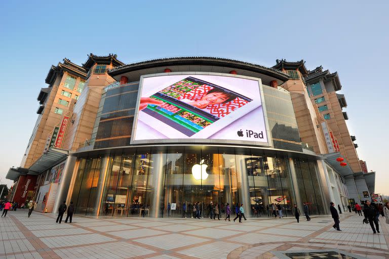 Una tienda de Apple en Beijing