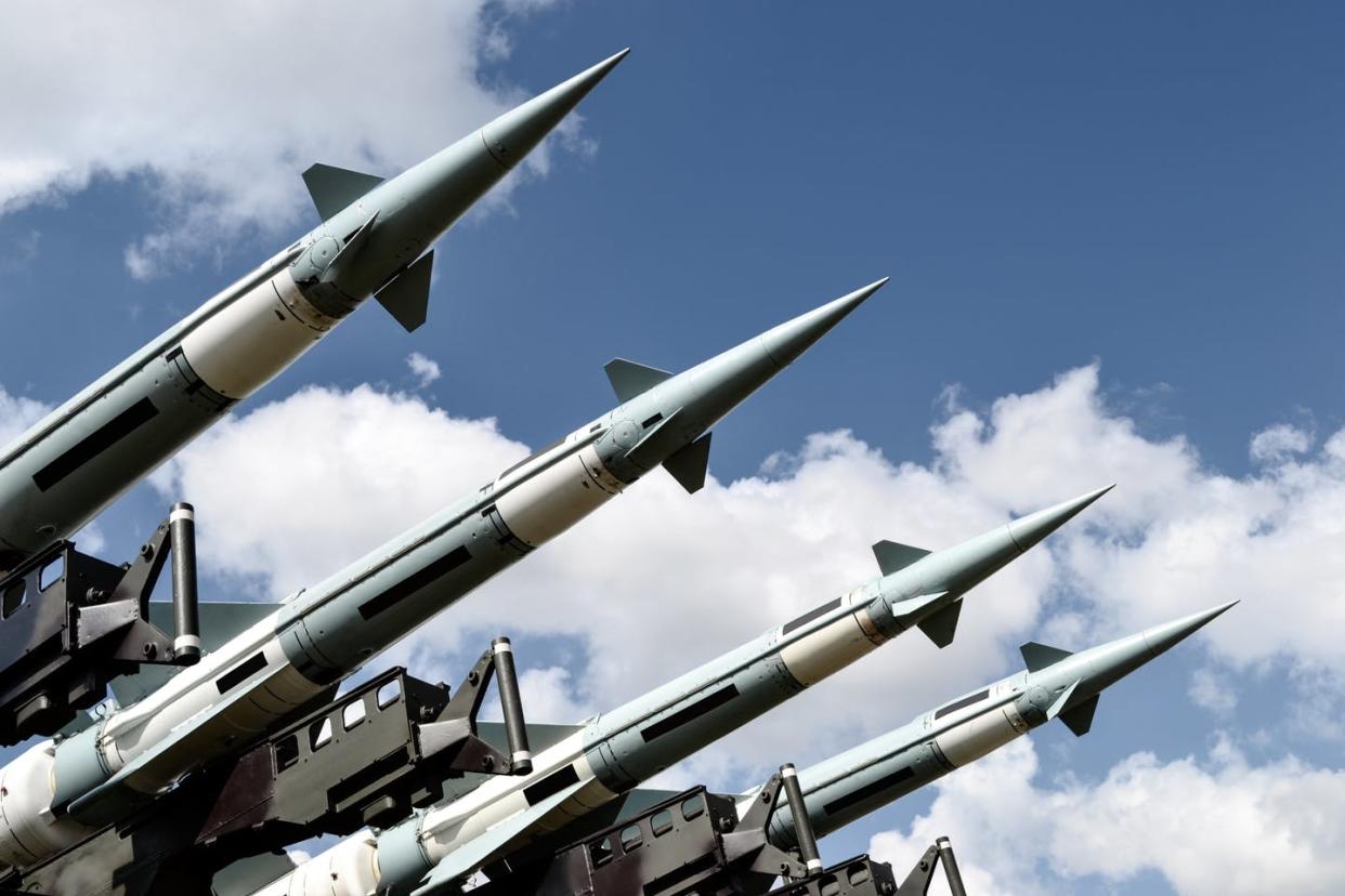 <span class="caption">The U.S. has thousands of nuclear weapons stockpiled.</span> <span class="attribution"><a class="link " href="https://www.shutterstock.com/image-photo/radom-mazowieckie-poland-0824-missile-launcher-1235652937" rel="nofollow noopener" target="_blank" data-ylk="slk:3d generator/Shutterstock.com;elm:context_link;itc:0;sec:content-canvas">3d generator/Shutterstock.com</a></span>