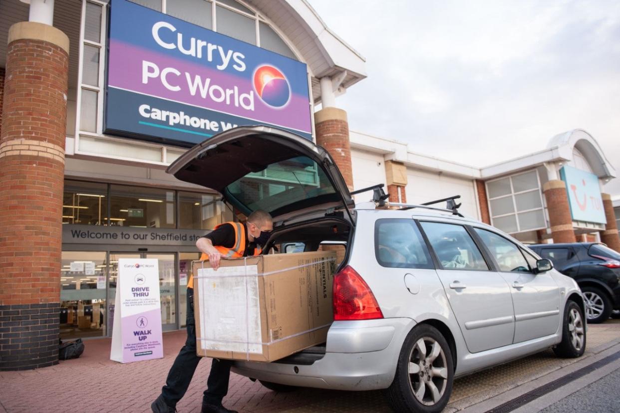 Retailer Dixons Carphone has recorded a jump in online sales growth (dixons carphone)