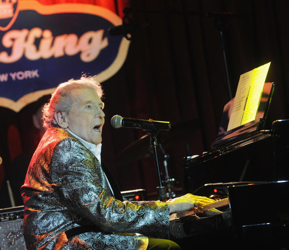 NEW YORK, NY - SEPTEMBER 29:  Jerry Lee Lewis performs  at B.B. King Blues Club & Grill on September 29, 2017 in New York City.  (Photo by Bobby Bank/Getty Images)