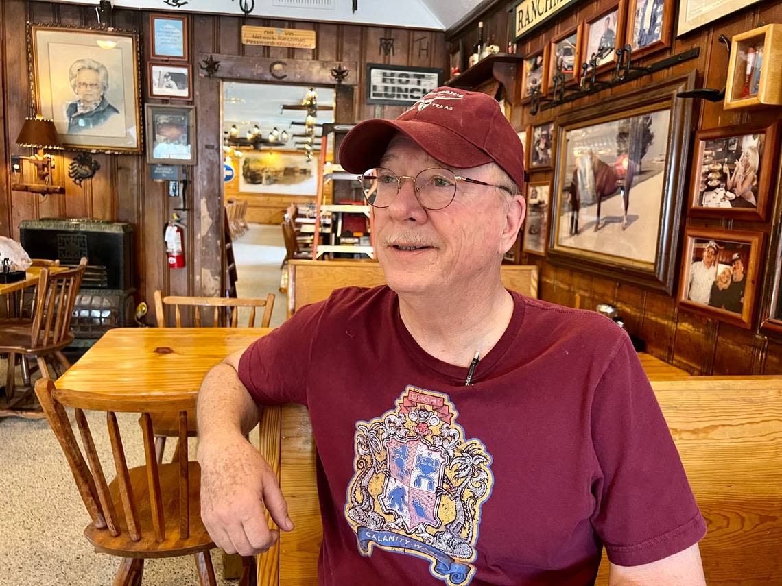 Ranchman’s owner Dave Ross in the restored dining room.