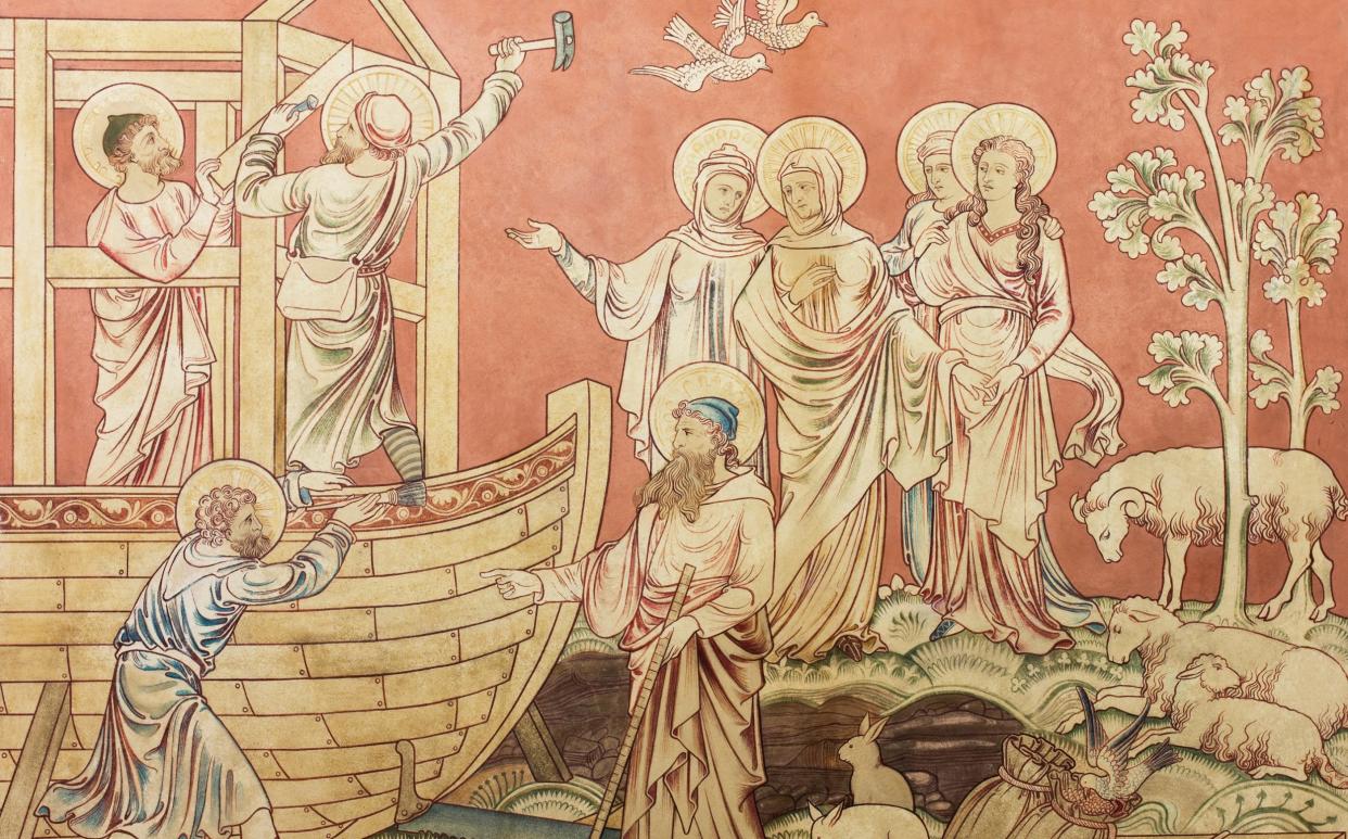 Noah directs the building of the Ark