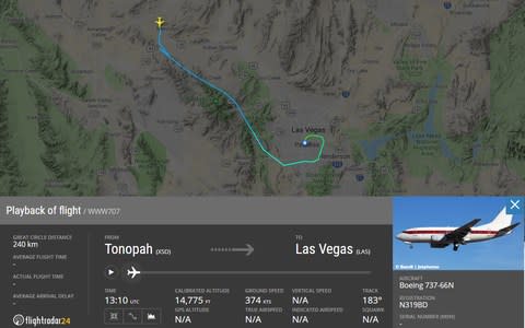 You can track the secret airline's planes online - Credit: FLIGHTRADAR24