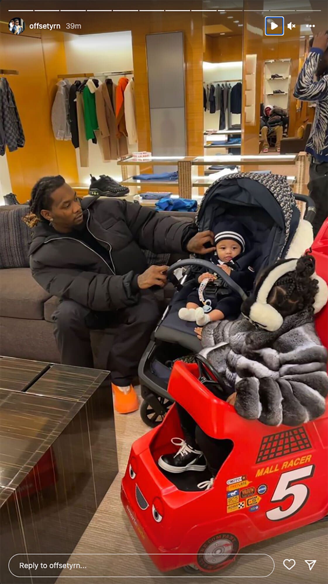 Offset Celebrates Son Wave's First Birthday in Sweet Post: 'I Love You Big Man'. https://www.instagram.com/p/CiF6027O1fd/?igshid=YmMyMTA2M2Y%3D.Offset/Instagram