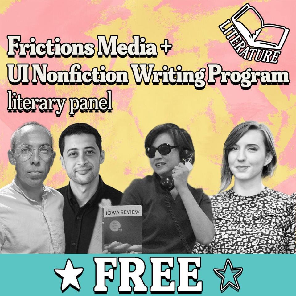 The Frictions Media and UI Nonfiction Writing Program Panel is set to be a showcase of transnational nonfiction podcasts and audio literature. The event starts at 1 p.m. and last until 1:45 p.m. on Saturday, April 6, in theater three at FilmScene's Chauncey location.