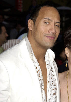 Finally, The Rock has come back to movie theaters!  Here he is at the LA premiere of Universal's The Scorpion King