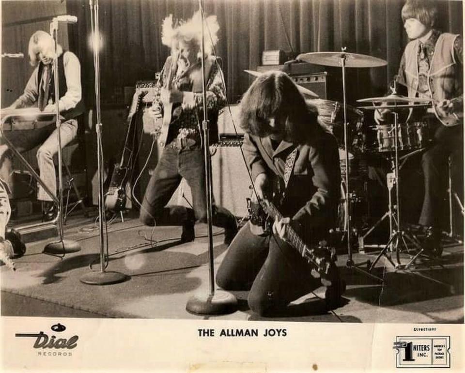 The Allman Joys, featuring Duane Allman on guitar, Gregg Allman on organ and Bill Connell on drums, perform in this file image from the mid-1960s.