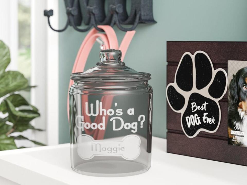 Archie & Oscar Personalized Dog Treat Jar