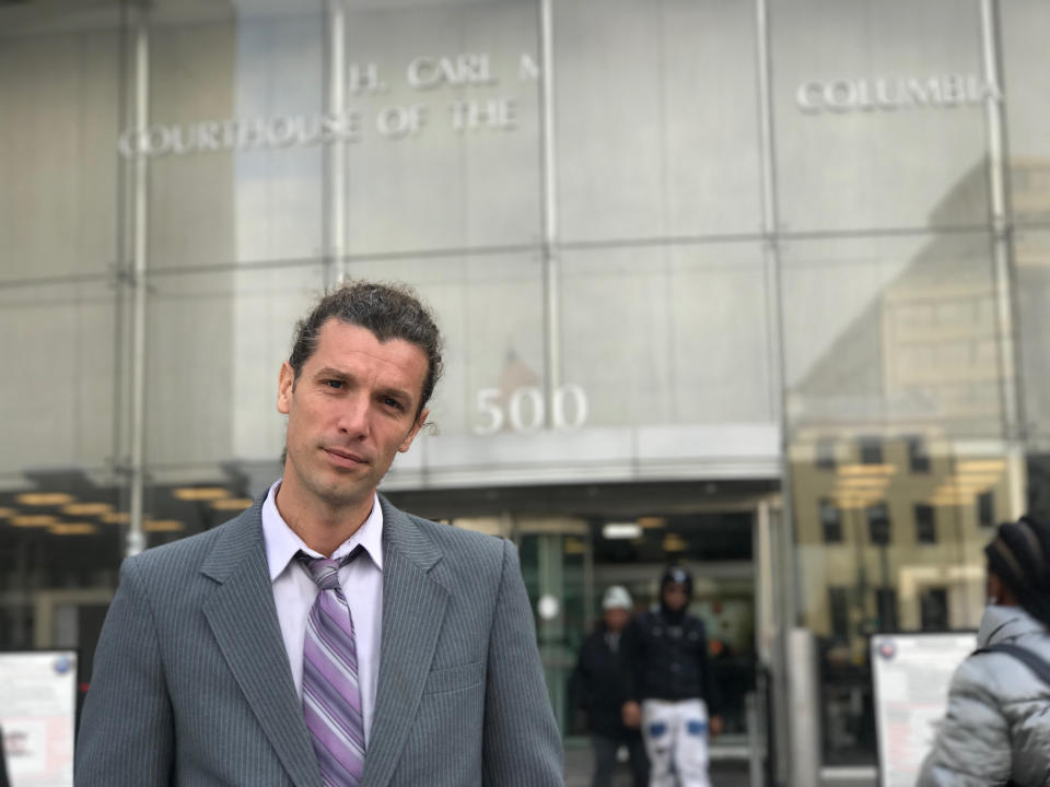 Alexei Wood is&nbsp;a 37-year-old freelance photojournalist who&nbsp;has been charged with multiple felonies after demonstrations on Inauguration Day. (Photo: Ryan J. Reilly/HuffPost)