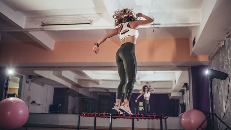 Rebounding can be a fun way to get a cardio workout.