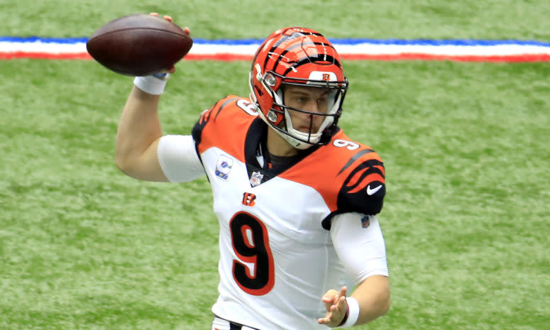 Cincinnati Bengals rookie quarterback Joe Burrow on Sunday.