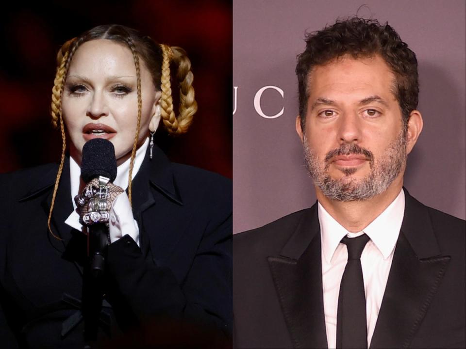 Madonna thanked her longtime manager, Guy Oseary (right) (Getty Images)