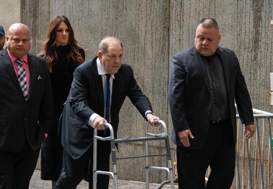 Harvey Weinstein arrives at criminal court Dec. 11 in New York City.