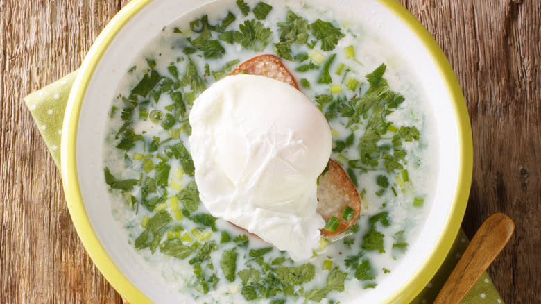 colombian changua soup with egg