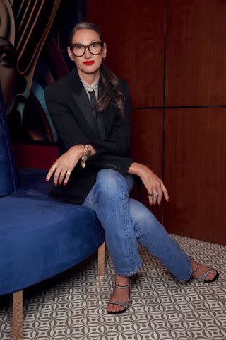 <p>Peacock</p> Jenna Lyons for the Season 14 reunion of RHONY