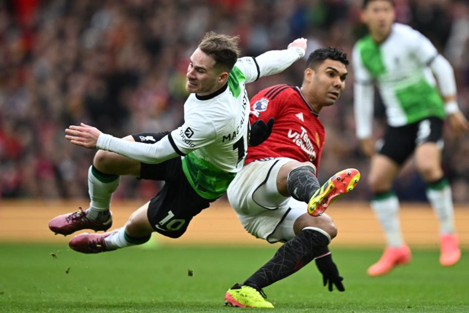 Casemiro had another poor game in midfield (AFP via Getty Images)