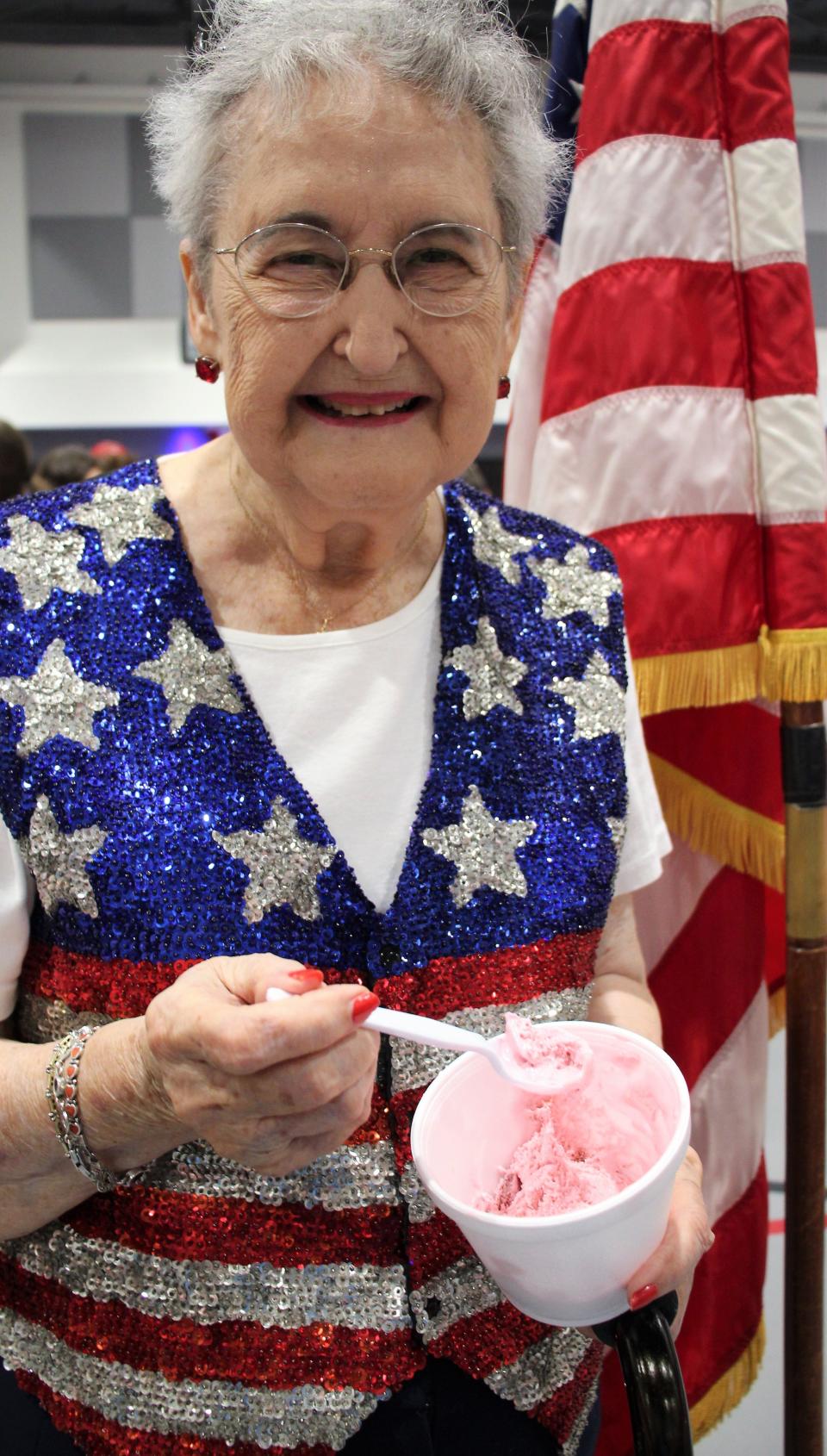 Betty Hale celebrated her birthday with ice cream on the Fourth of July. At Hillcrest Church of Christ, so did everyone else after Monday's neighborhood parade.