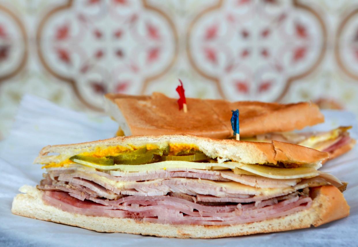 Iconic dish from an iconic corner: the Cuban sandwich at Havana Restaurant in West Palm Beach. 