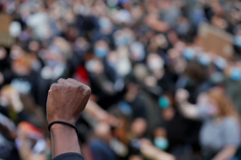 FILE PHOTO: Protests following the death in Minneapolis police custody of George Floyd, in Boston